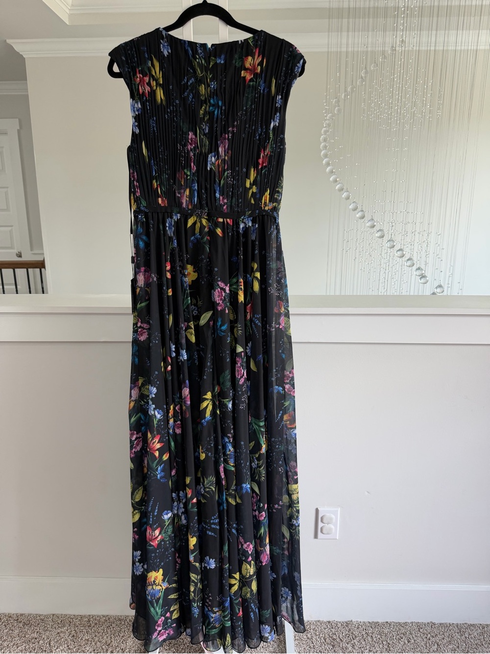 Anthropologie Mac Duggal Floral Black Maxi Dress - Picture 10 of 10